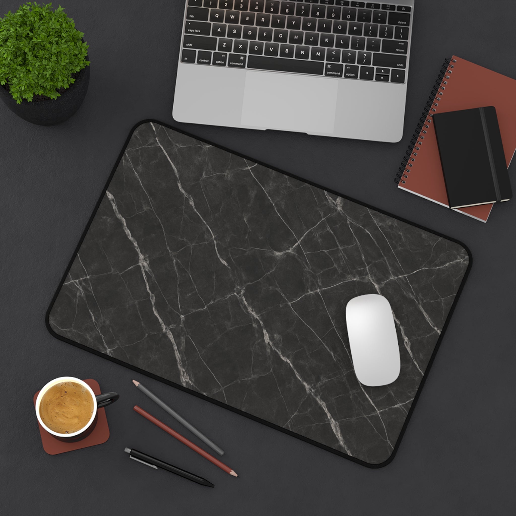 Elegant Marble Desk Mat | Stylish Office Accessory