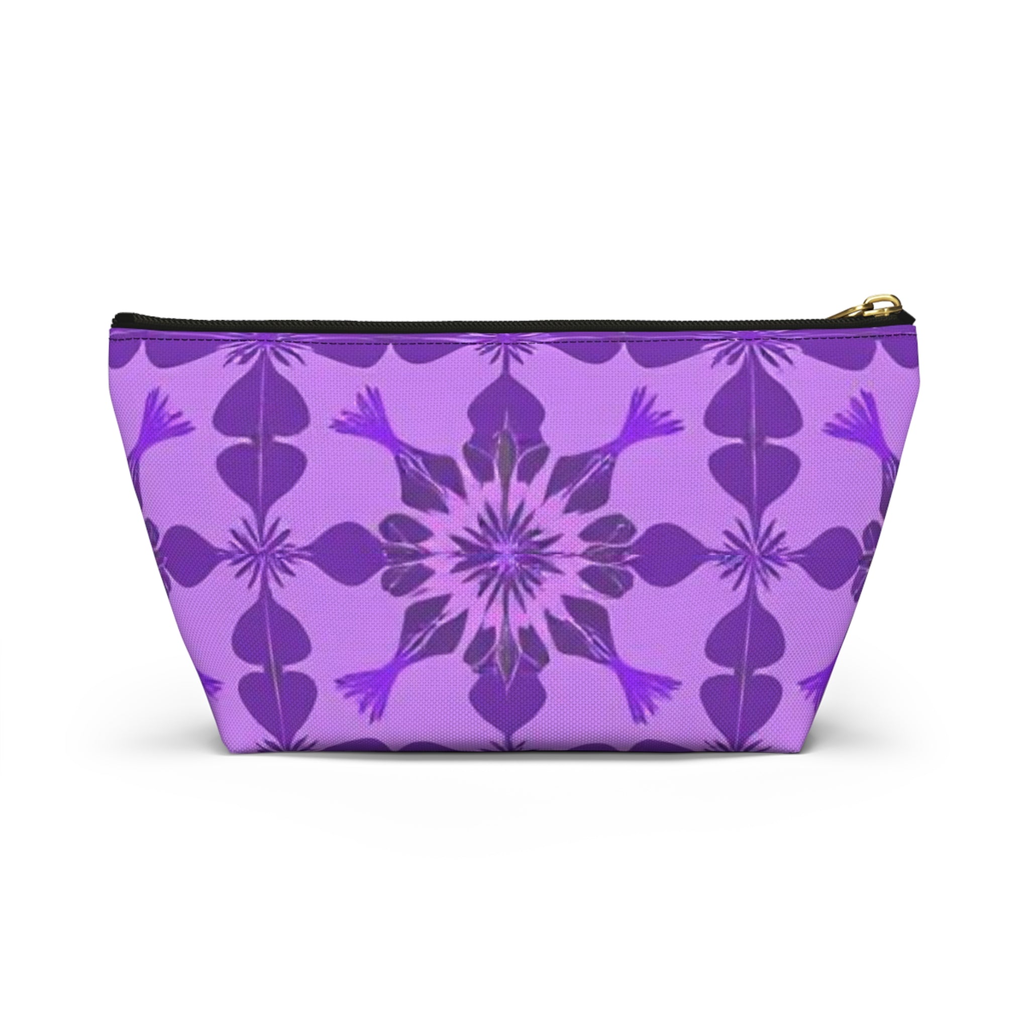Floral Purple Accessory Pouch – Perfect for Travel and Everyday Organizing