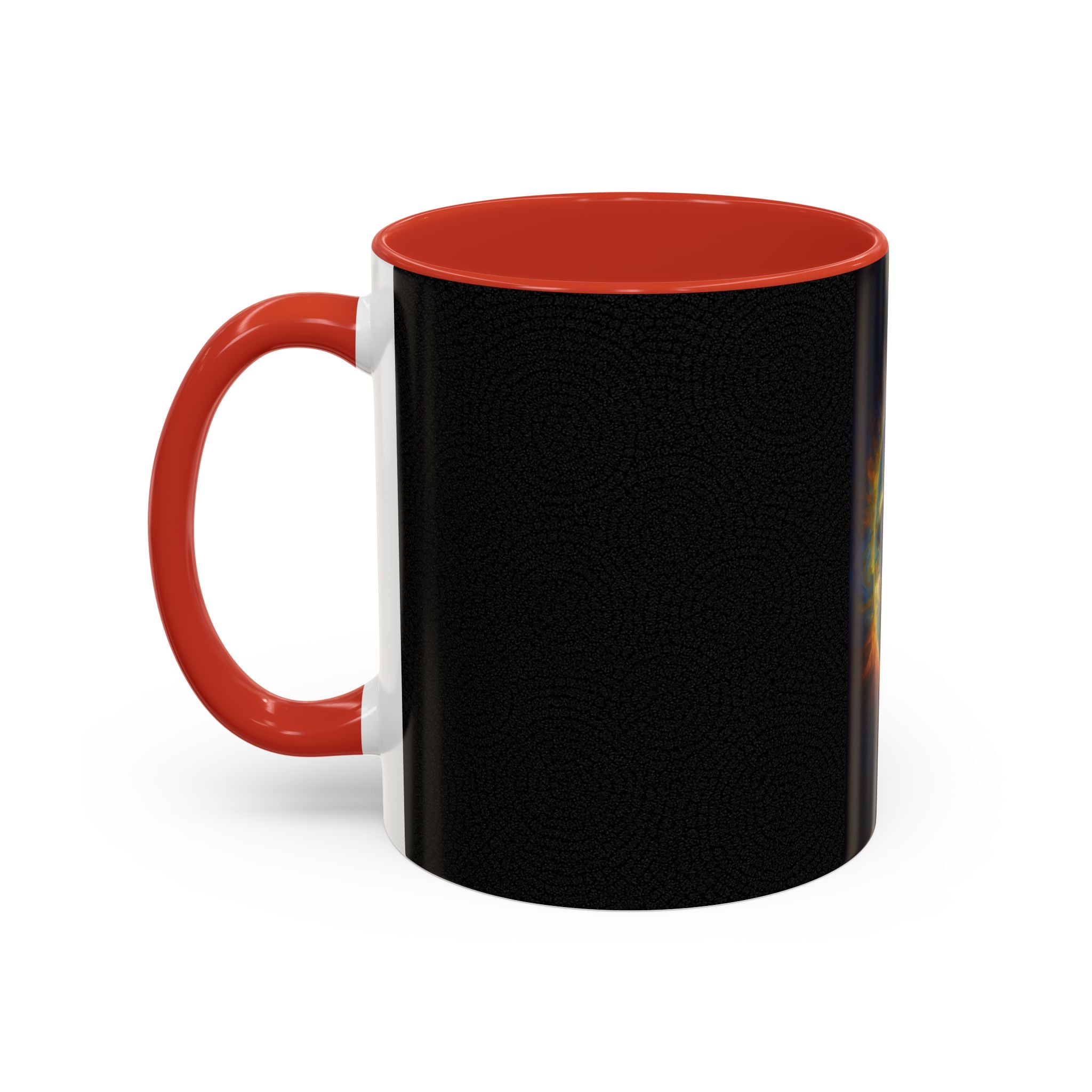 Artistic Sun Accent Coffee Mug - Cosmic Style for Space Lovers