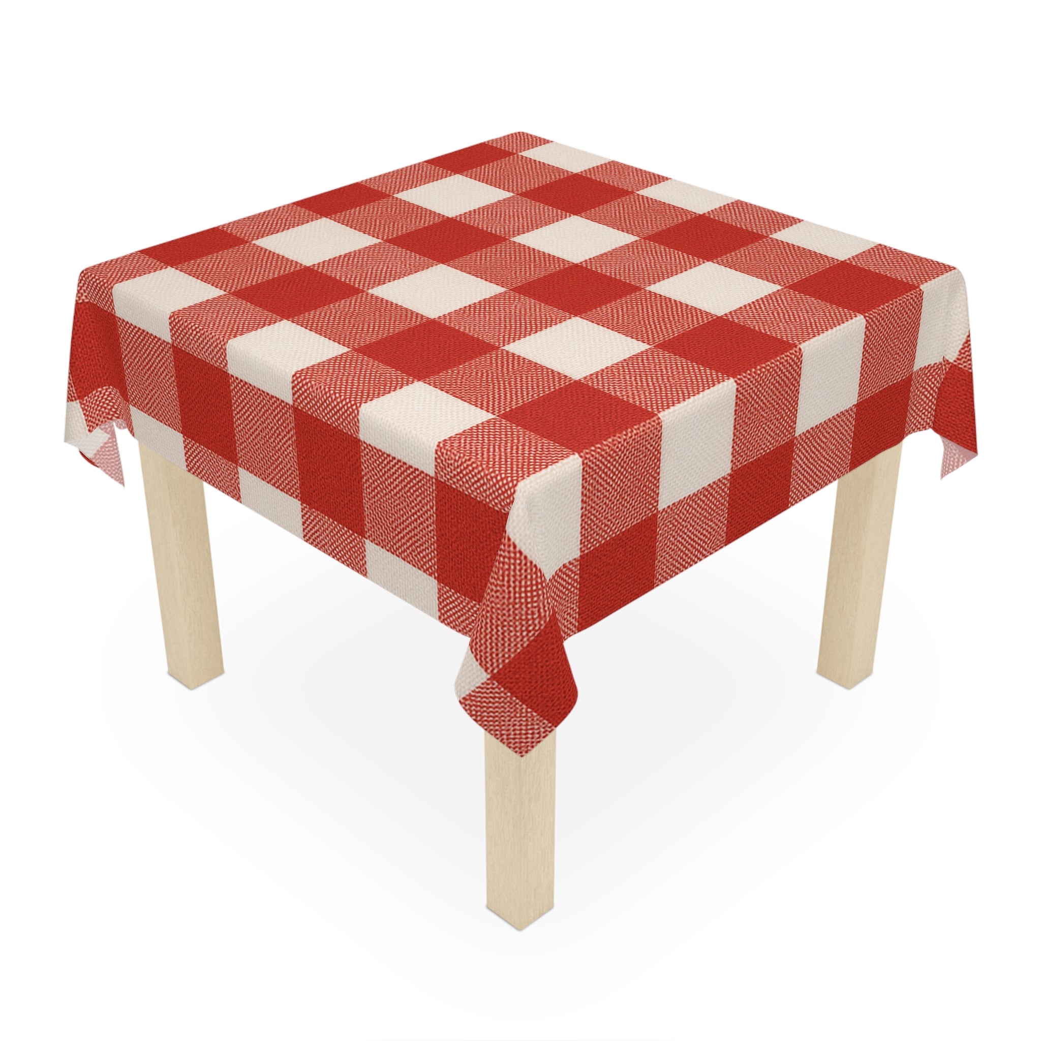Checkered Tablecloth - Red and White Classic Picnic Style