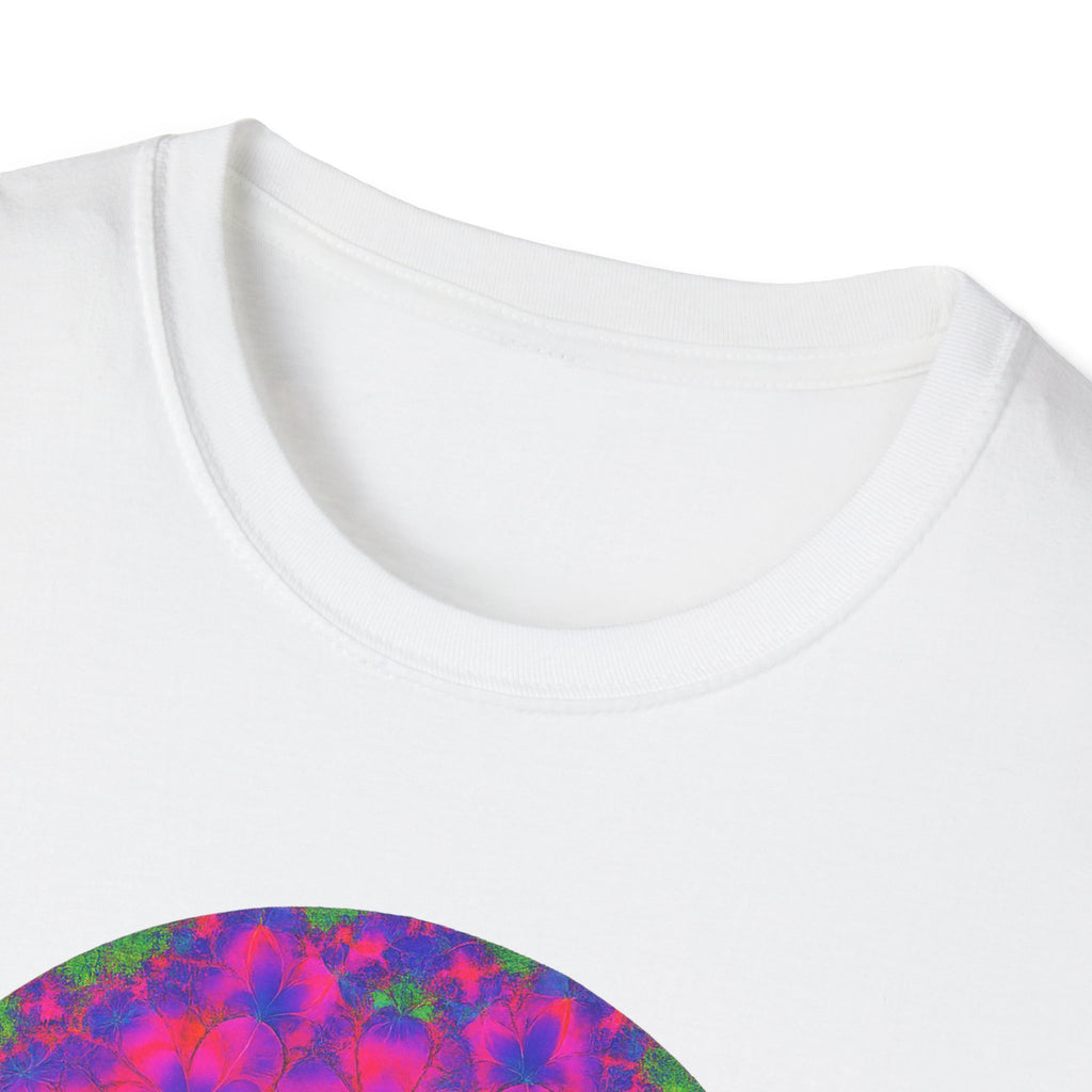 Vibrant Mandala Unisex Softstyle T-Shirt - Colorful Psychedelic Art Tee
