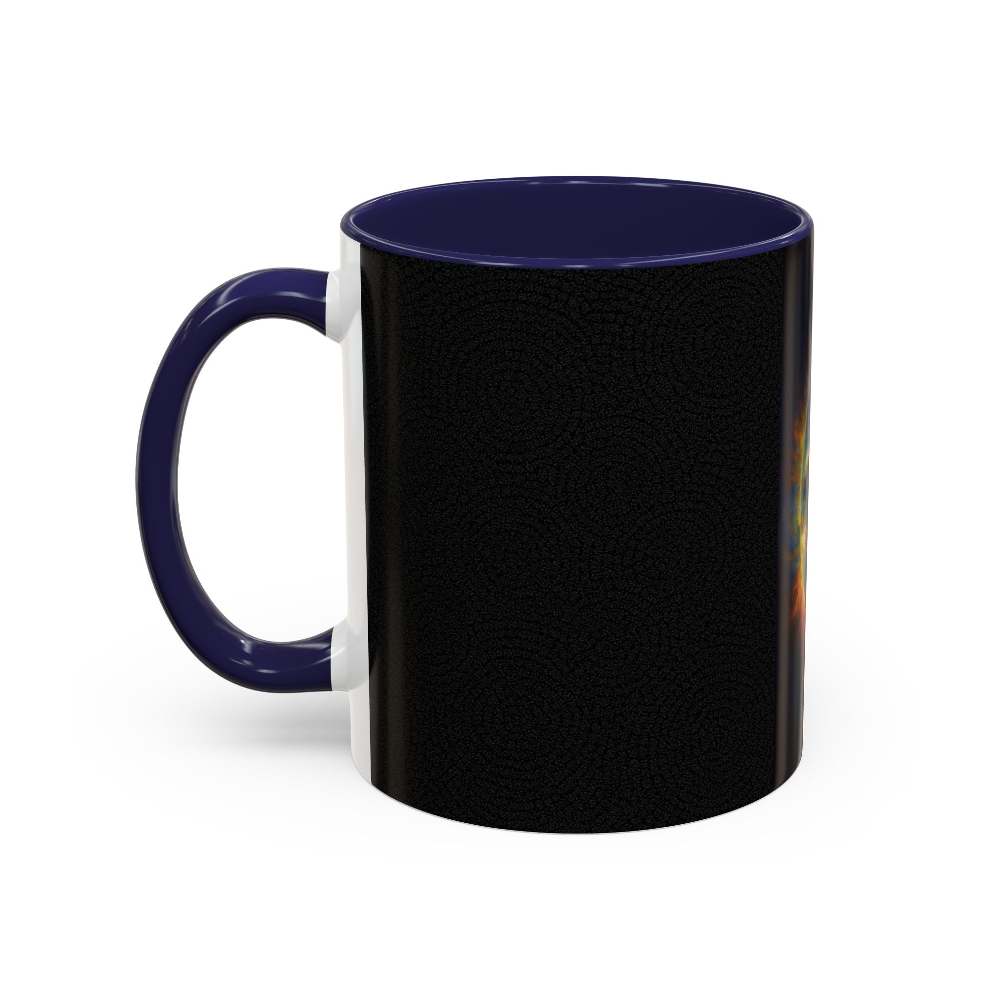 Artistic Sun Accent Coffee Mug - Cosmic Style for Space Lovers