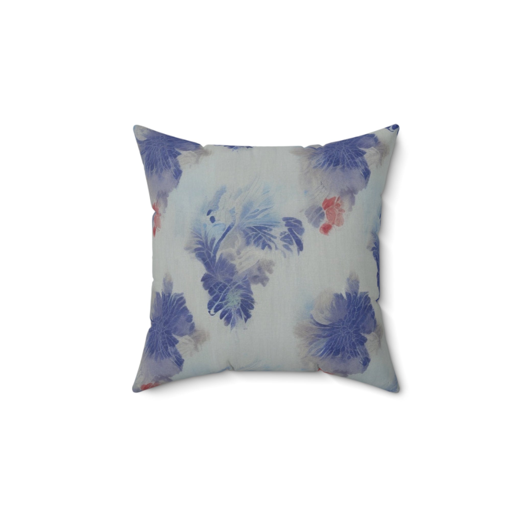 Elegant Floral Square Pillow - Cozy Home Decor