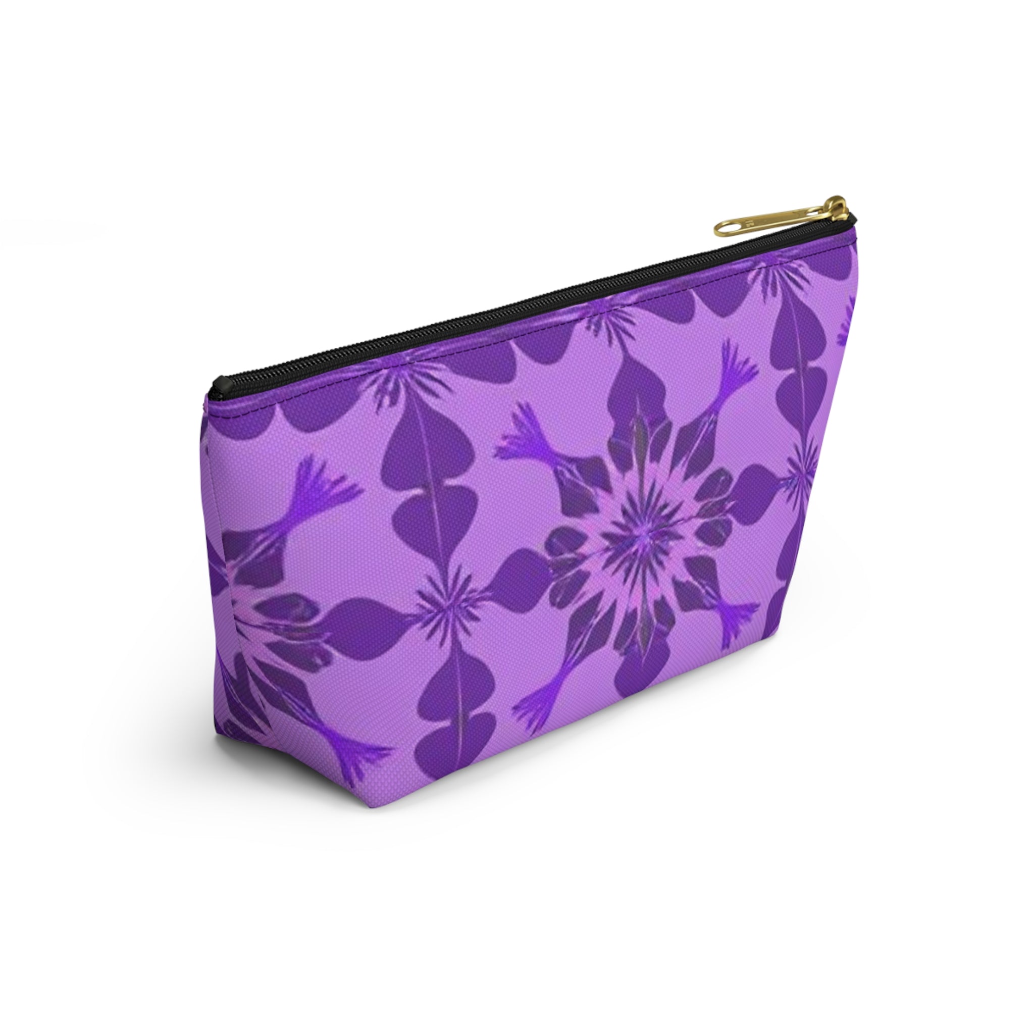 Floral Purple Accessory Pouch – Perfect for Travel and Everyday Organizing