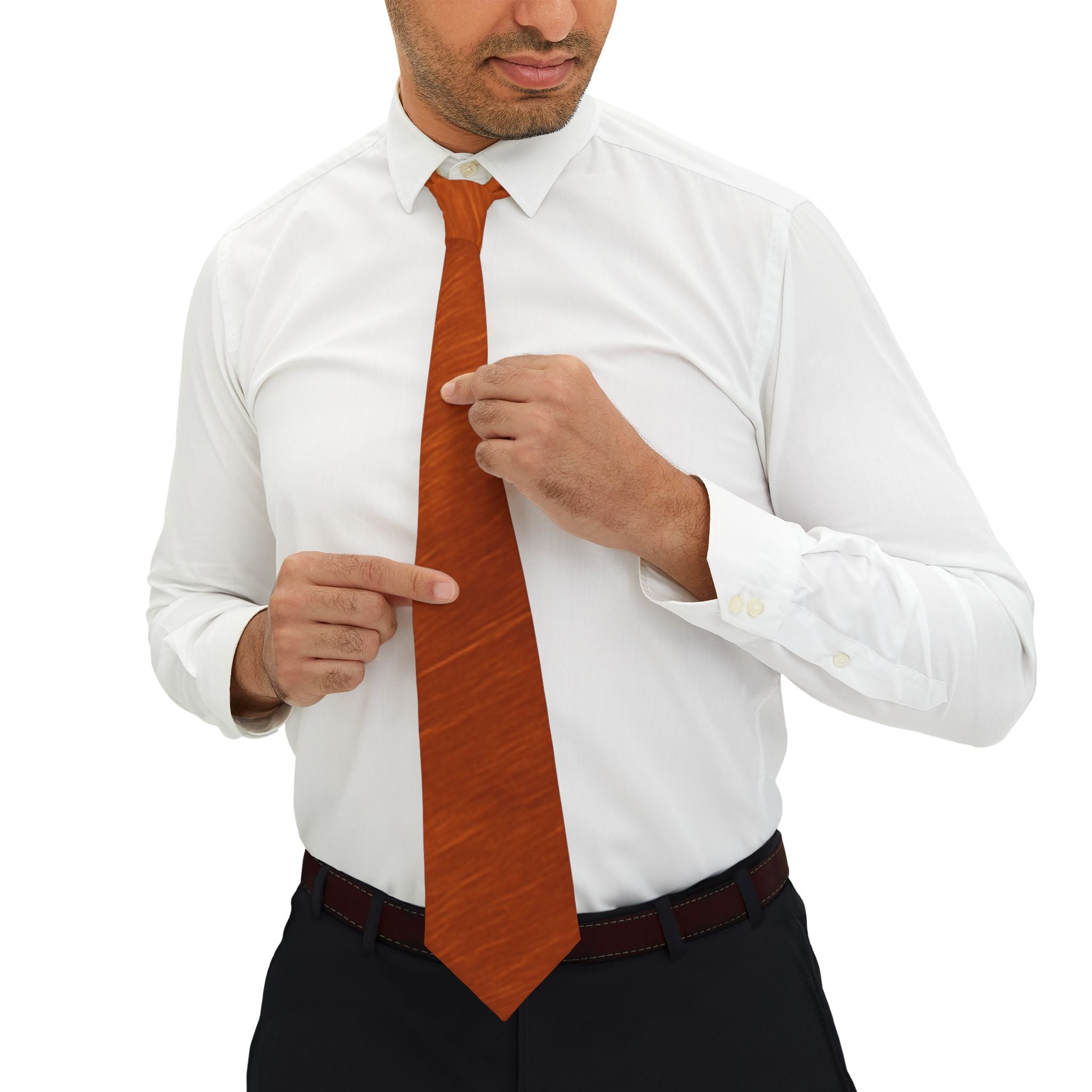 Elegant Orange Necktie - Stylish Formal Accessory for Men