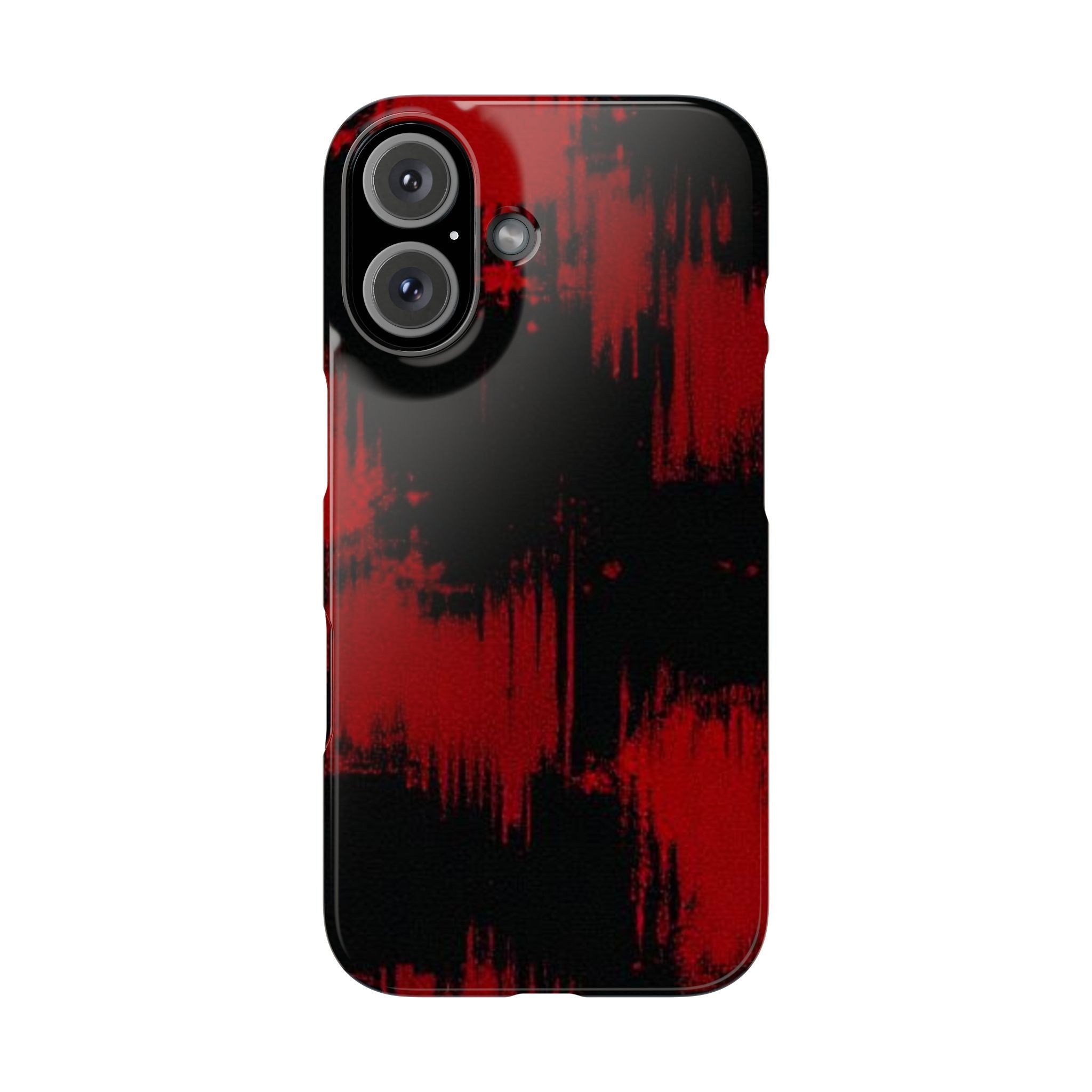 Bold Red Abstract Snap Case for Phones - Stylish & Protective Cover