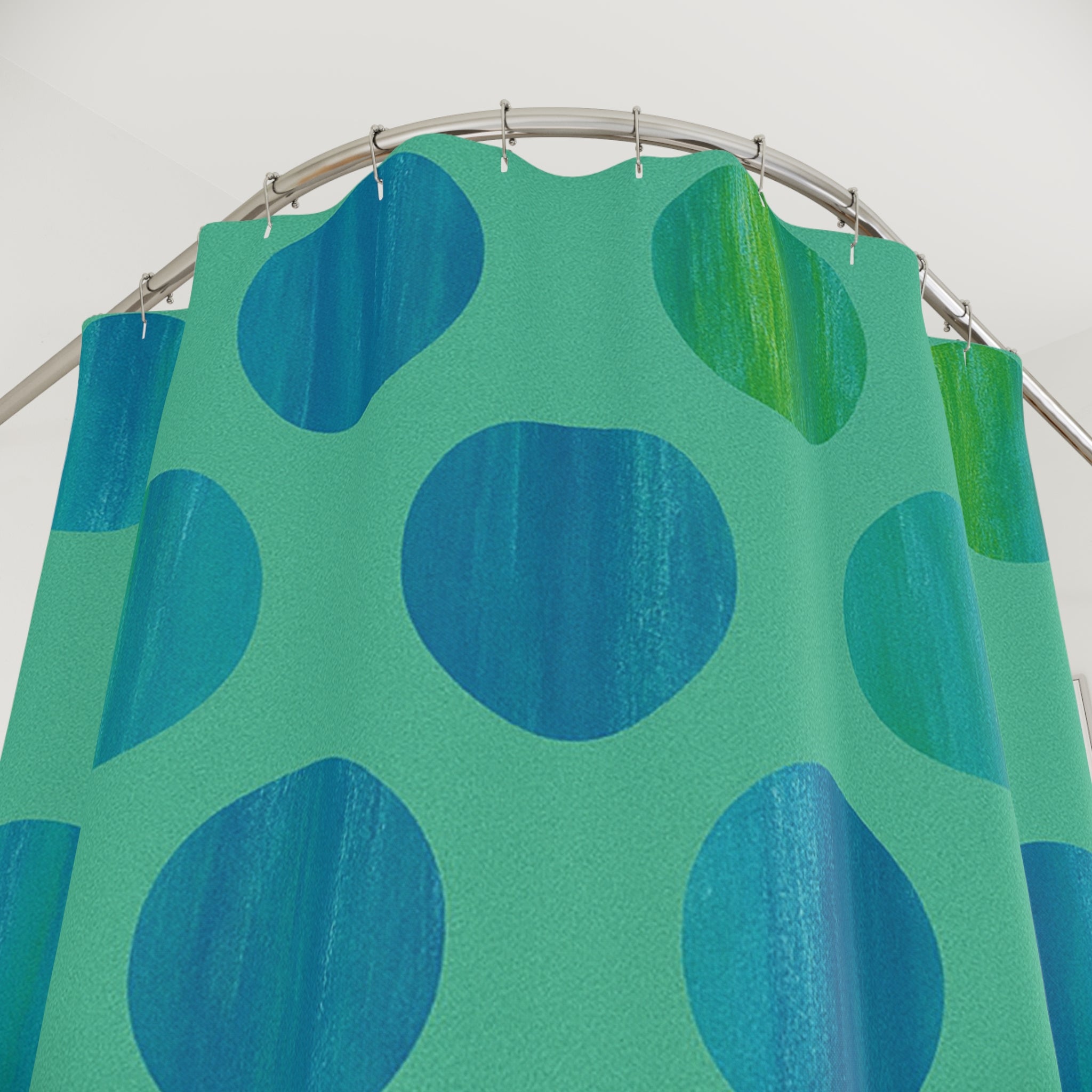 Colorful Polka Dot Shower Curtain - Modern Bath Accessory, Vibrant Home Décor, Beachy Vibe, Gift Idea for Housewarming, Holidays, [...]