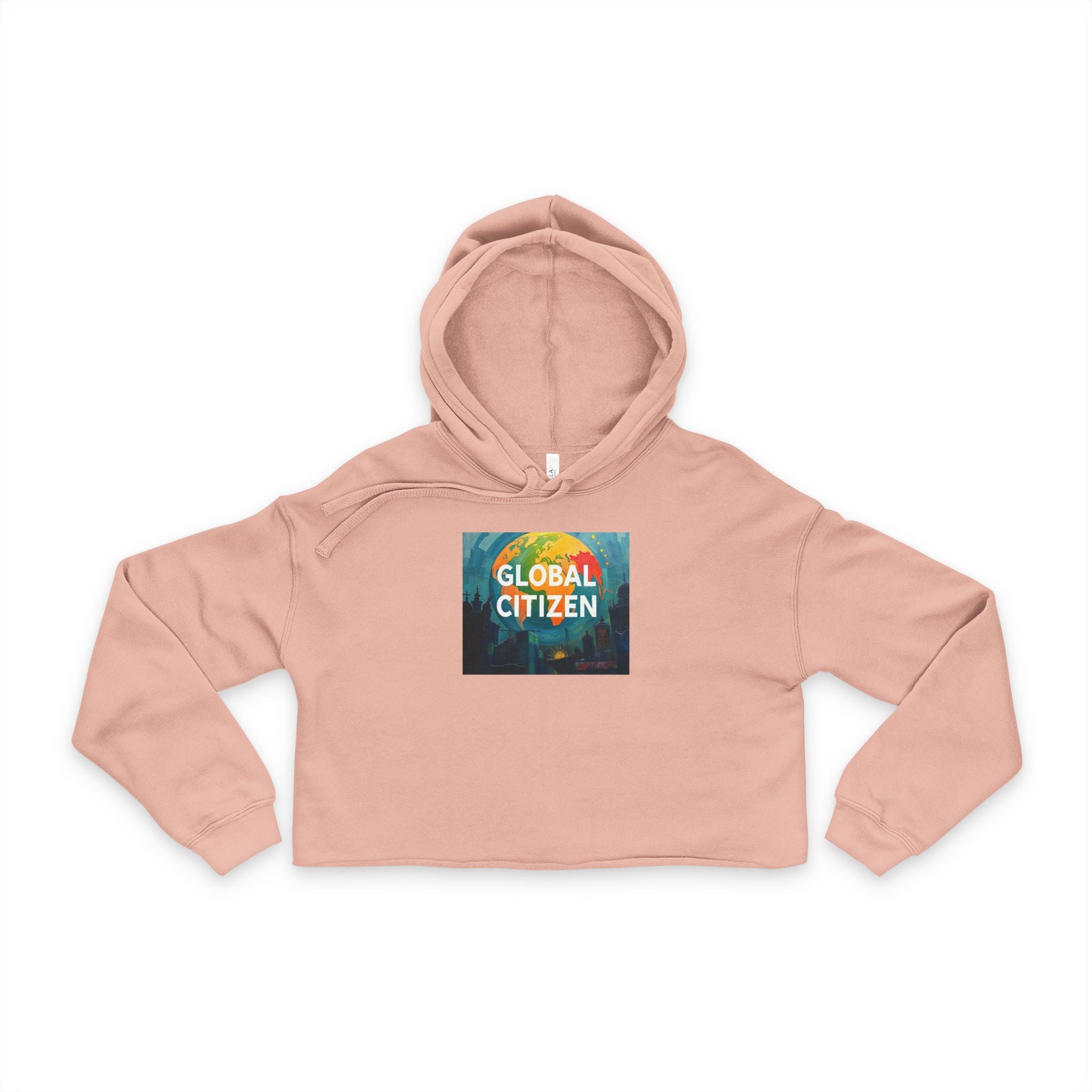 Global Citizen Women's Cropped Hoodie - Stylish & Cozy Pullover for Empowerment