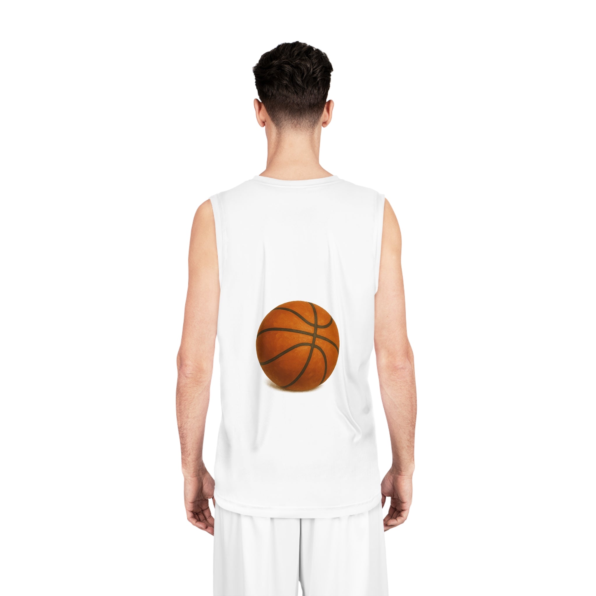Basketball Jersey with Realistic Ball Design - Perfect for Sports Fans and Players
