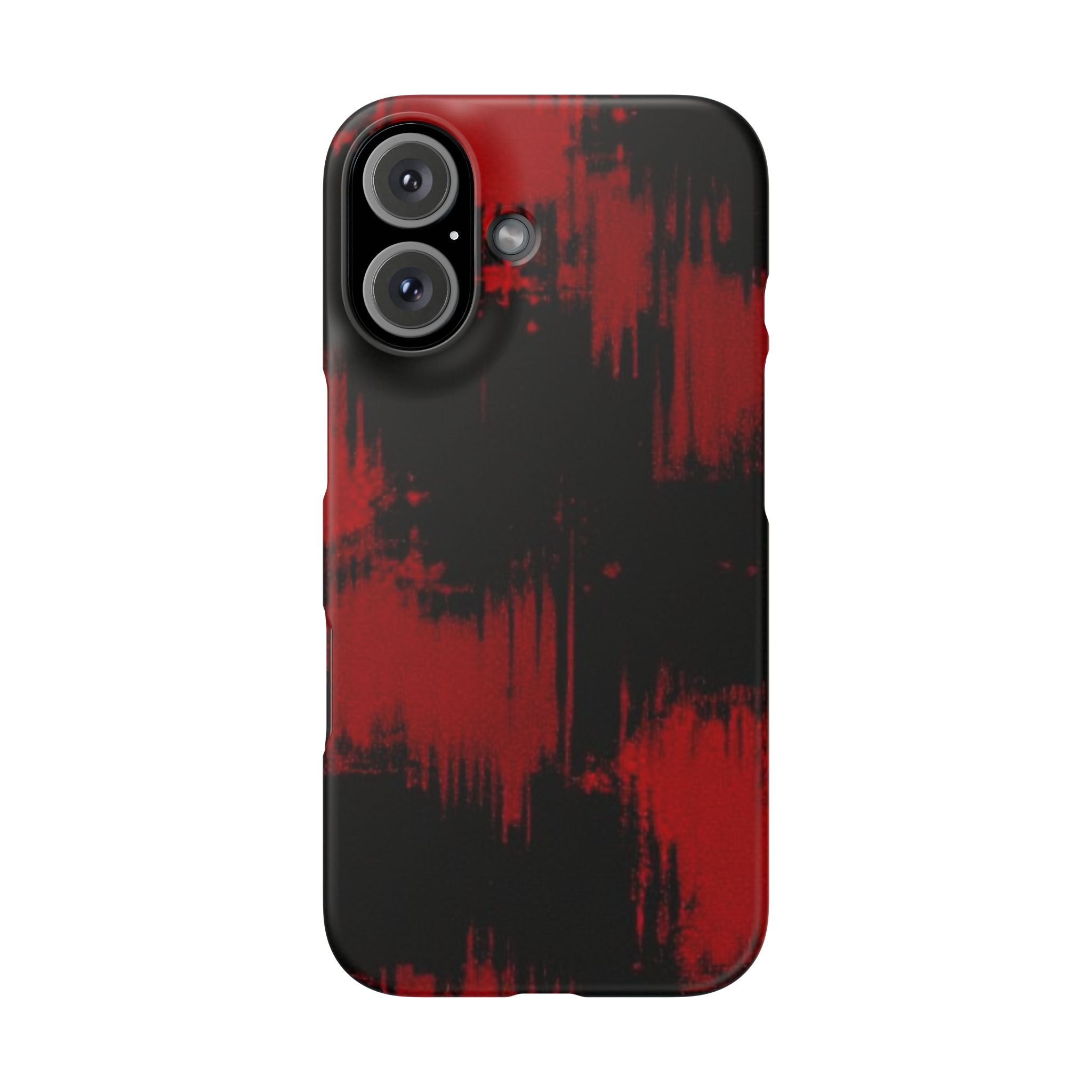 Bold Red Abstract Snap Case for Phones - Stylish & Protective Cover