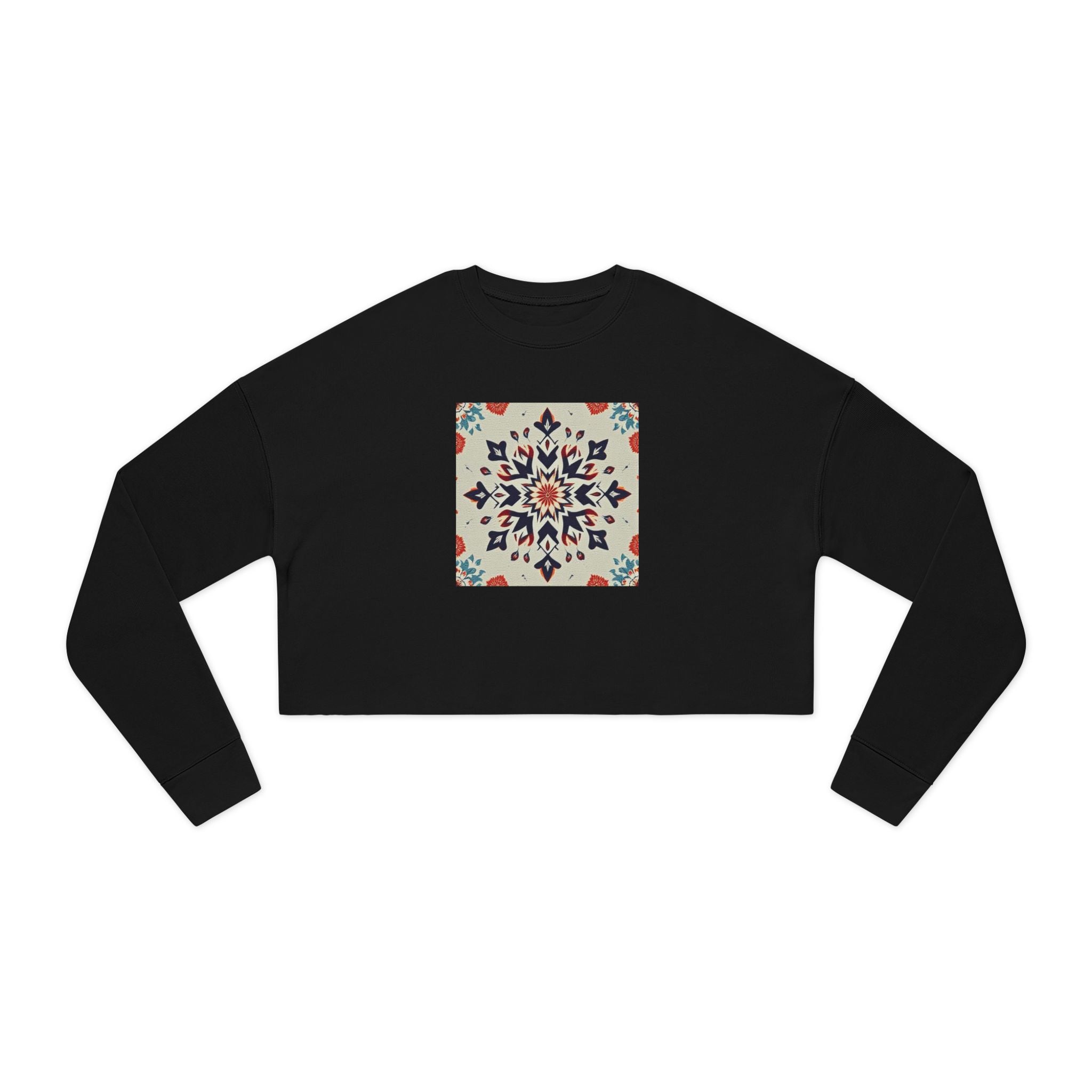 Kaleidescape Design Women's Cropped Sweatshirt - Stylish & Cozy Fashion for Everyday Wear
