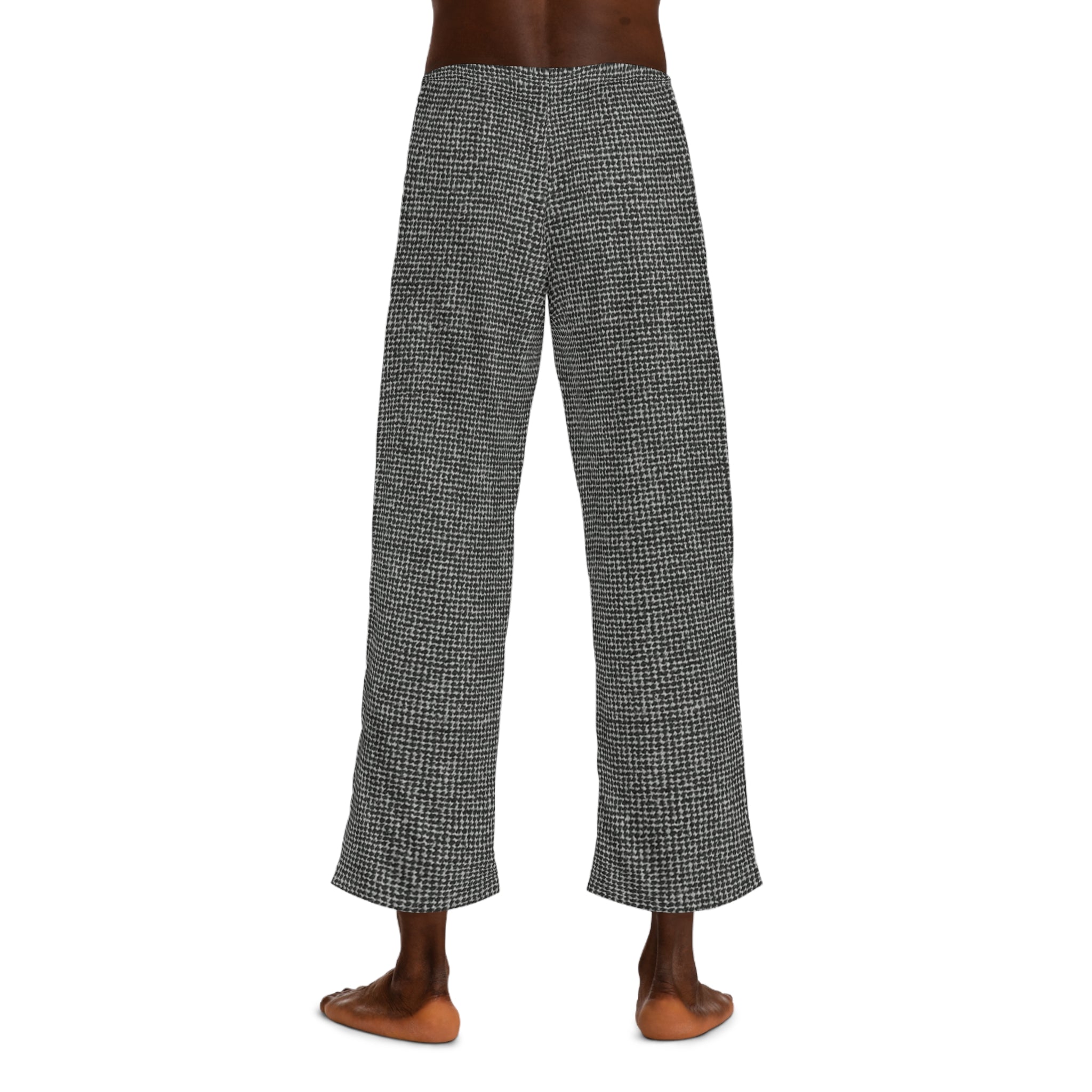 Cozy Men's Pajama Pants - Classic Houndstooth Design for Relaxed Evenings