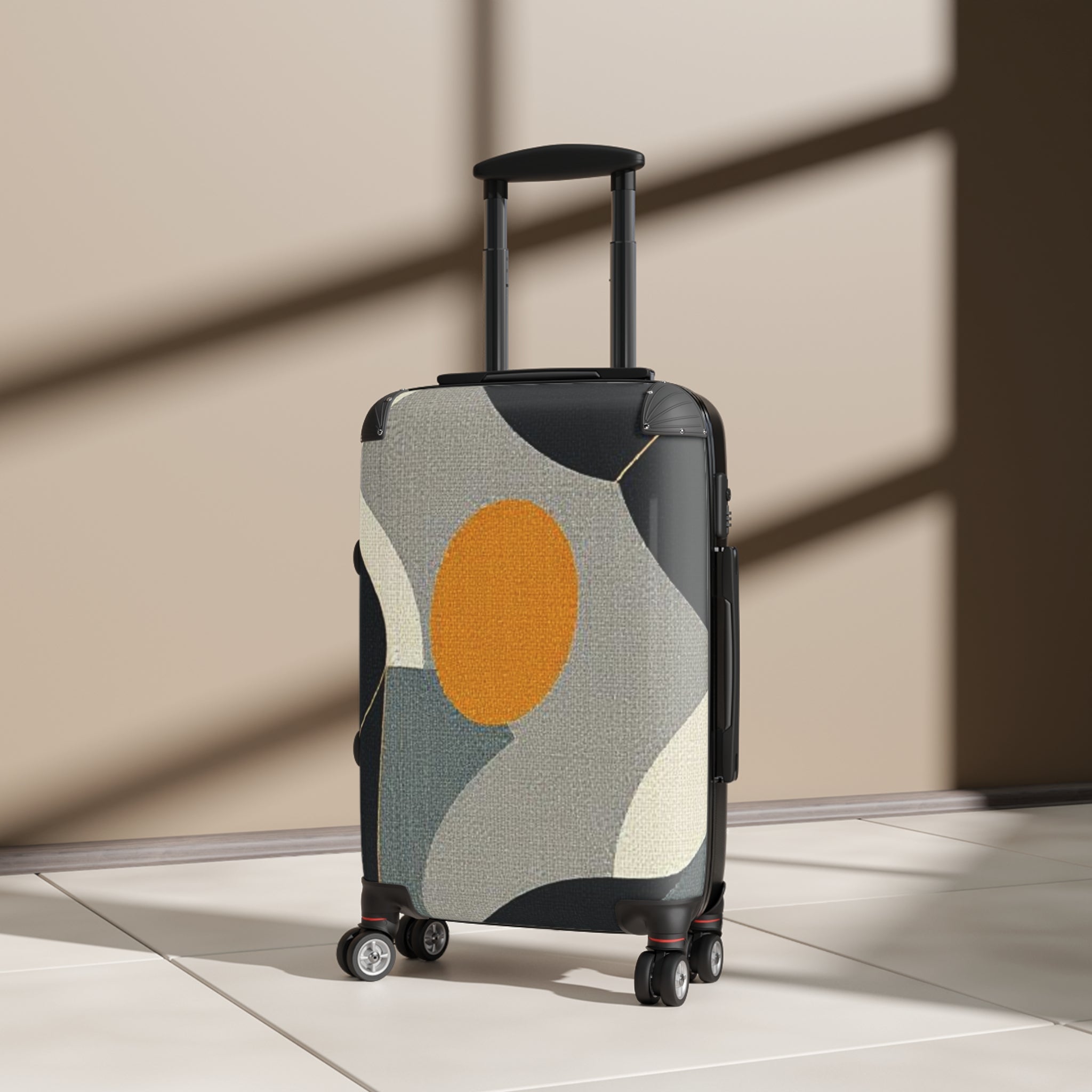 Stylish Abstract Pattern Suitcase - Trendy Luggage for Travelers