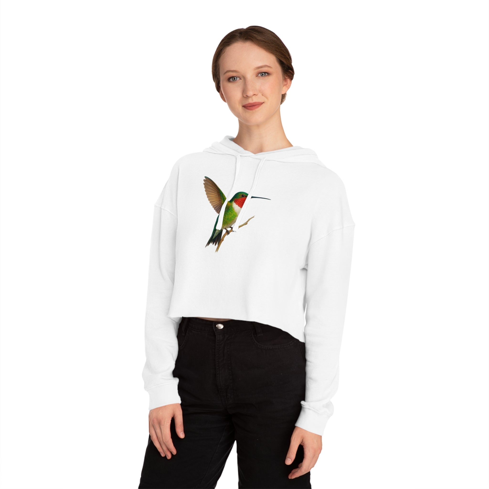 Hummingbird Women’s Cropped Hooded Sweatshirt - Stylish and Comfortable Activewear