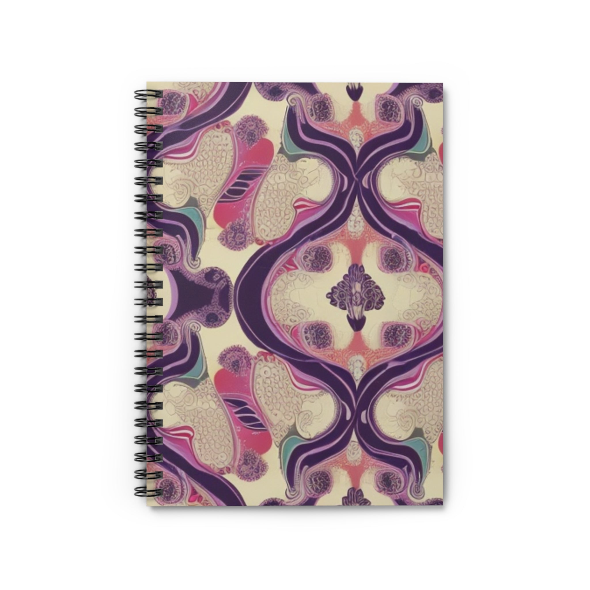 Elegant Spiral Notebook - Vibrant Floral Design for Creative Minds