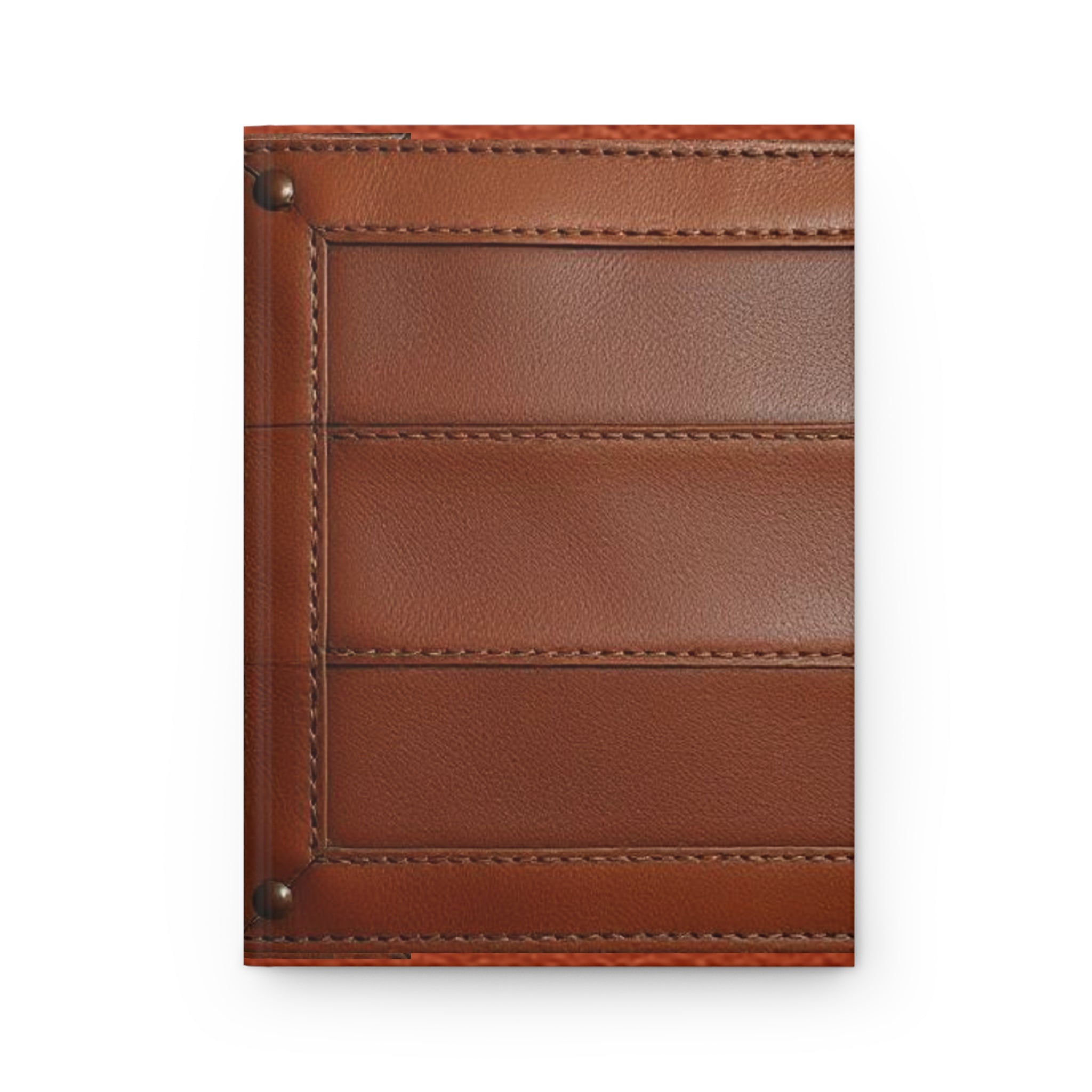 Elegant Matte Hardcover Journal - Classic Brown Leather Design