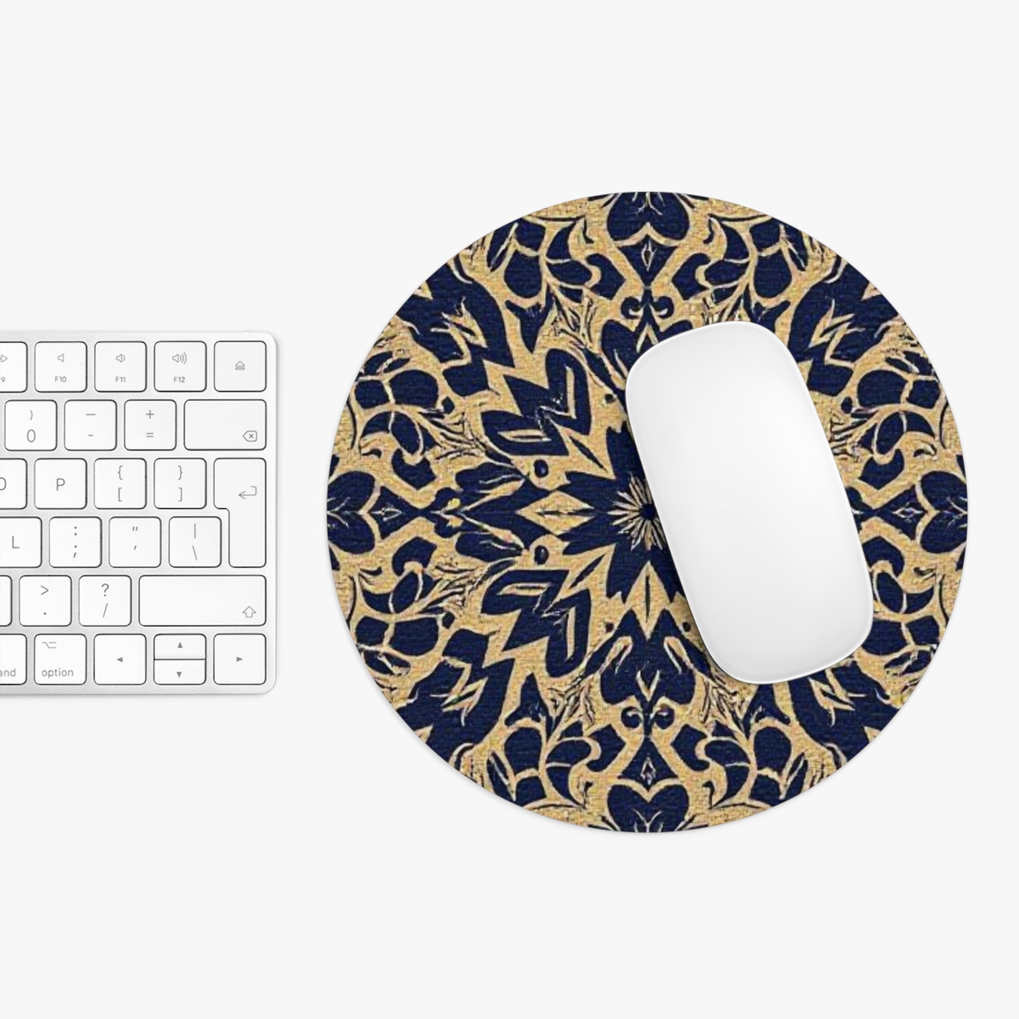 Elegant Floral Mouse Pad - Mandala Design for Home Office