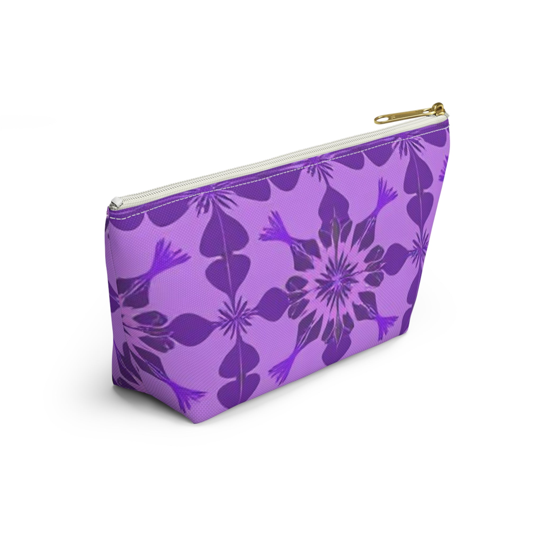 Floral Purple Accessory Pouch – Perfect for Travel and Everyday Organizing