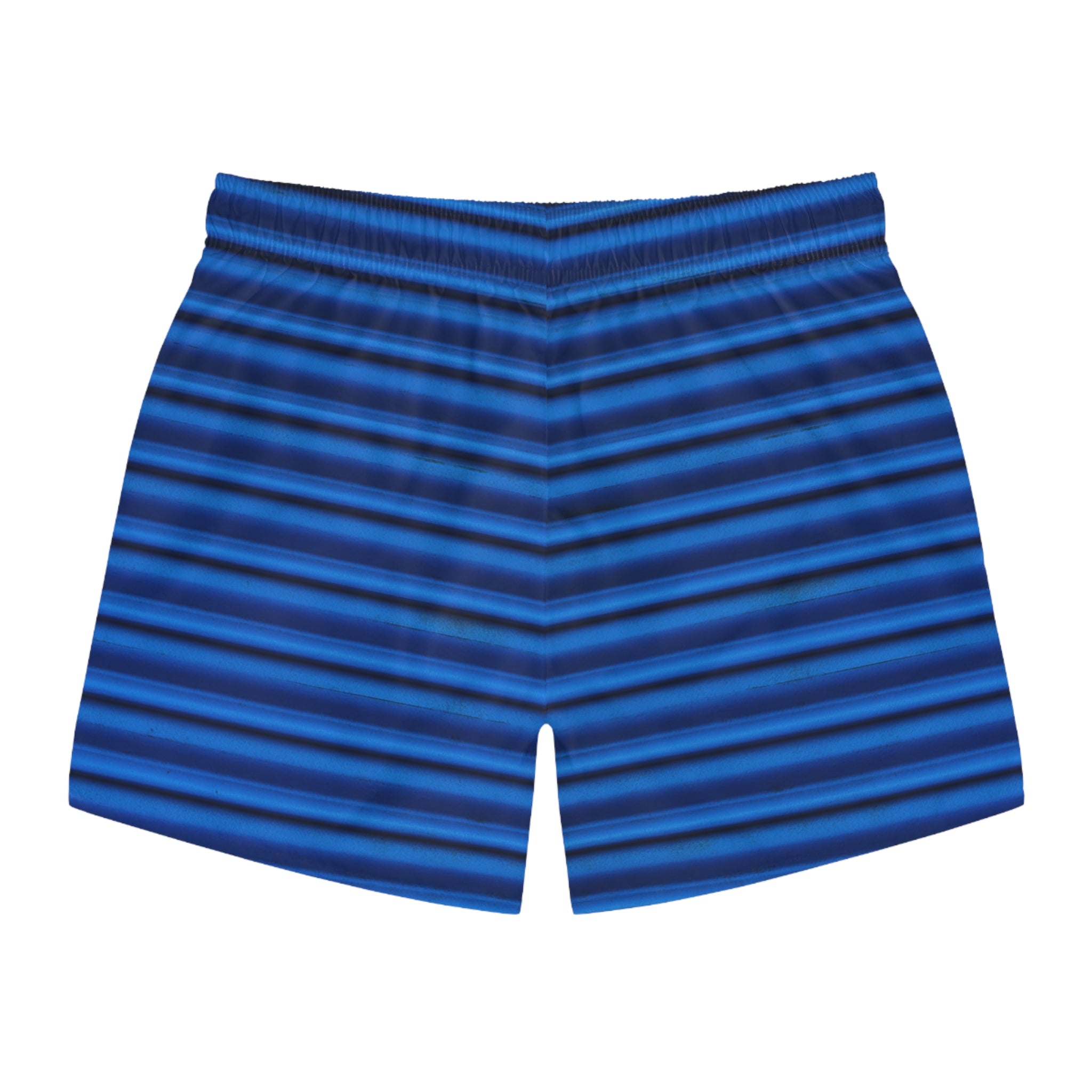 Blue Striped Swim Trunks for Summer Beach Fun