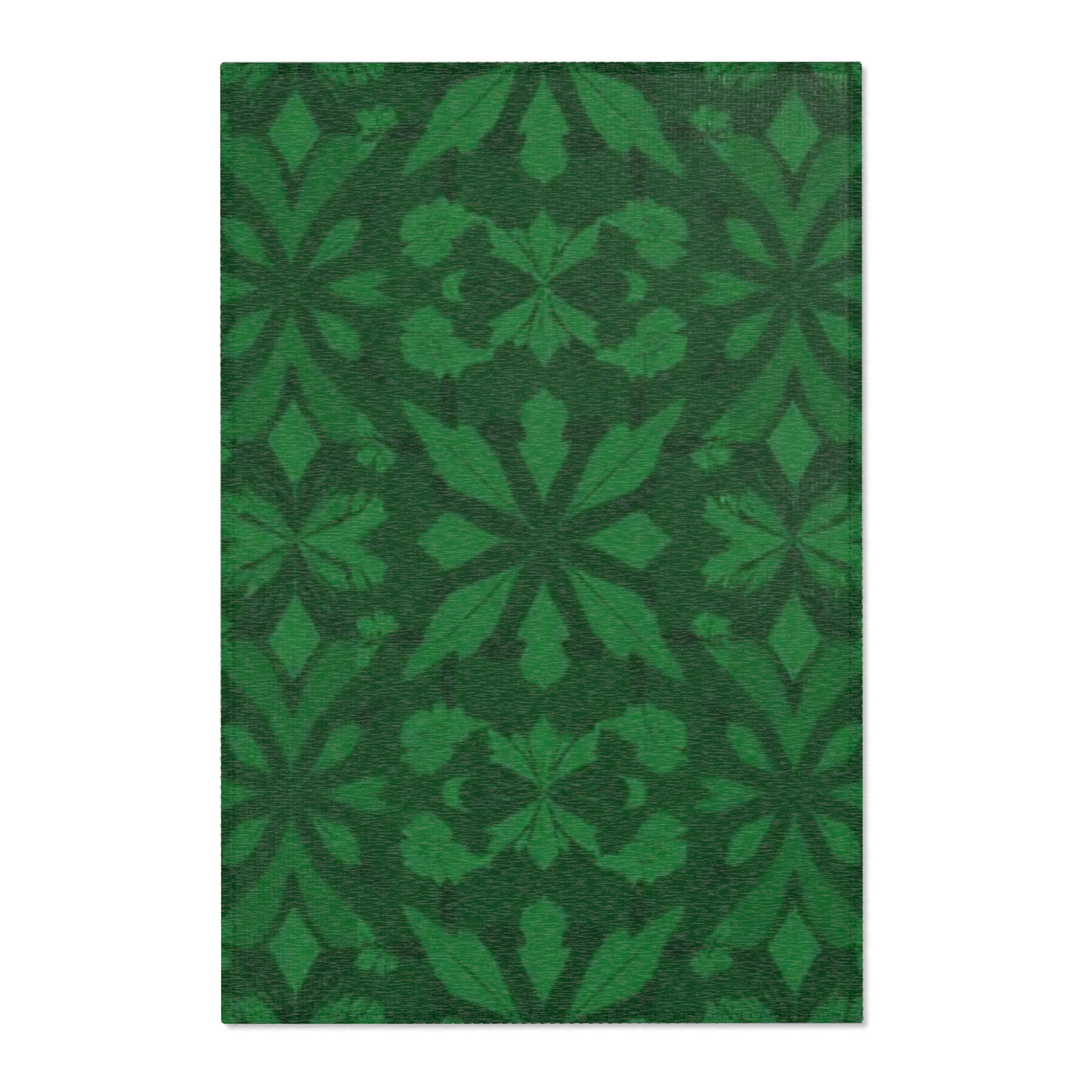 Elegant Vintage Green Area Rug - Perfect for Home Decor and Celebrations