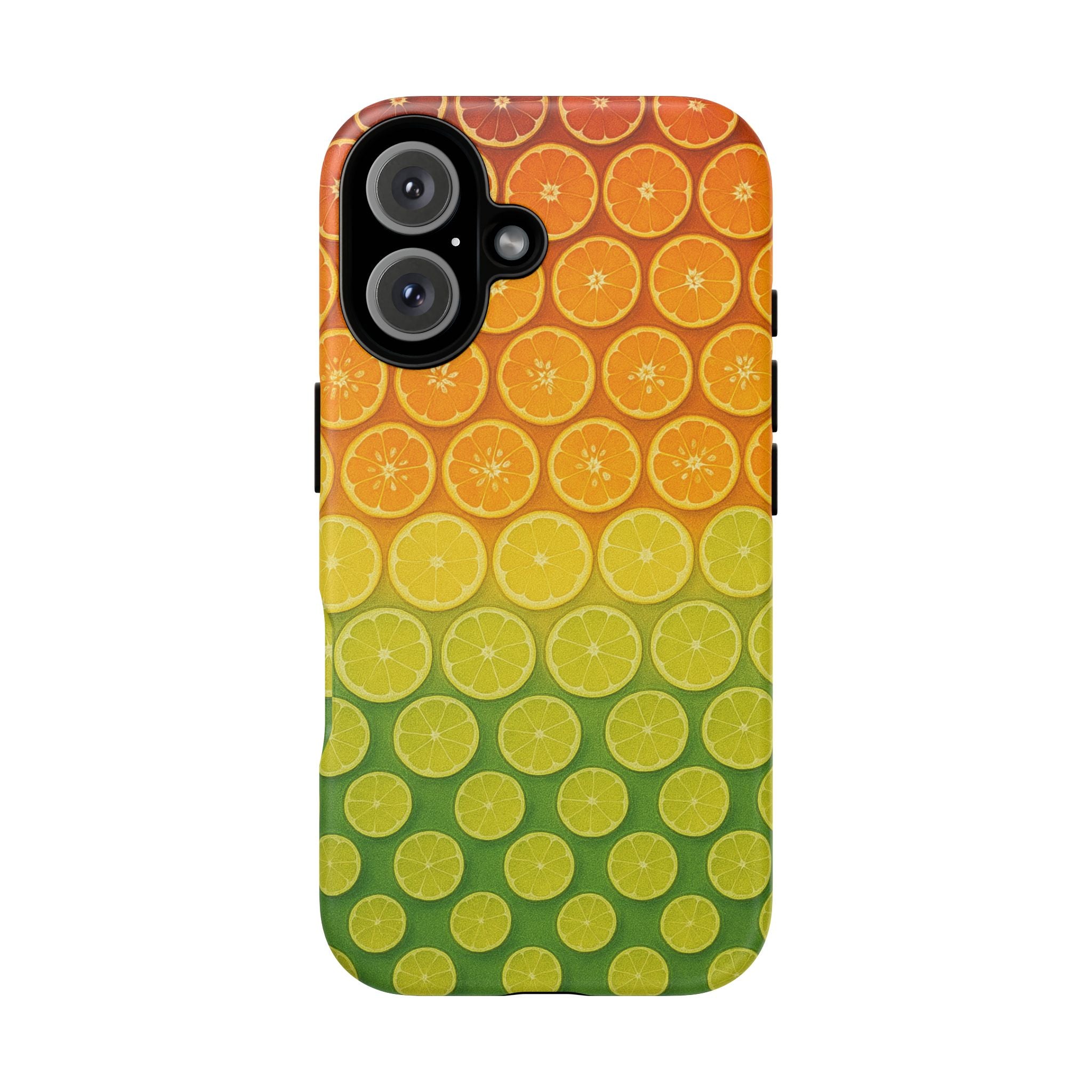Citrus Pattern Tough Case for iPhone - Summer Vibe Protection