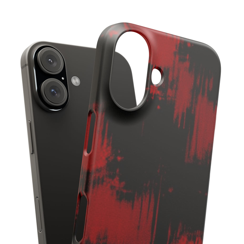 Bold Red Abstract Snap Case for Phones - Stylish & Protective Cover