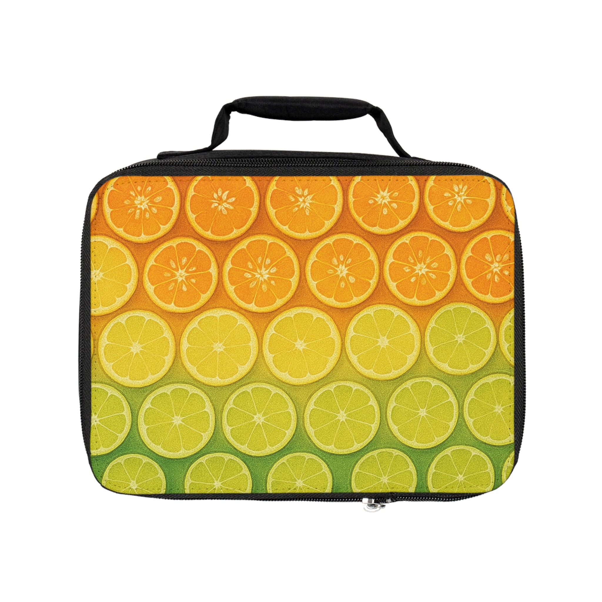 Citrus Fruit Lunch Bag - Vibrant Insulated Tote for School & Work